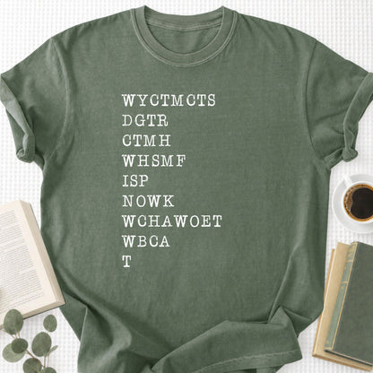 WYCTMCTS DGTS Lyric Initials Unisex T-Shirt