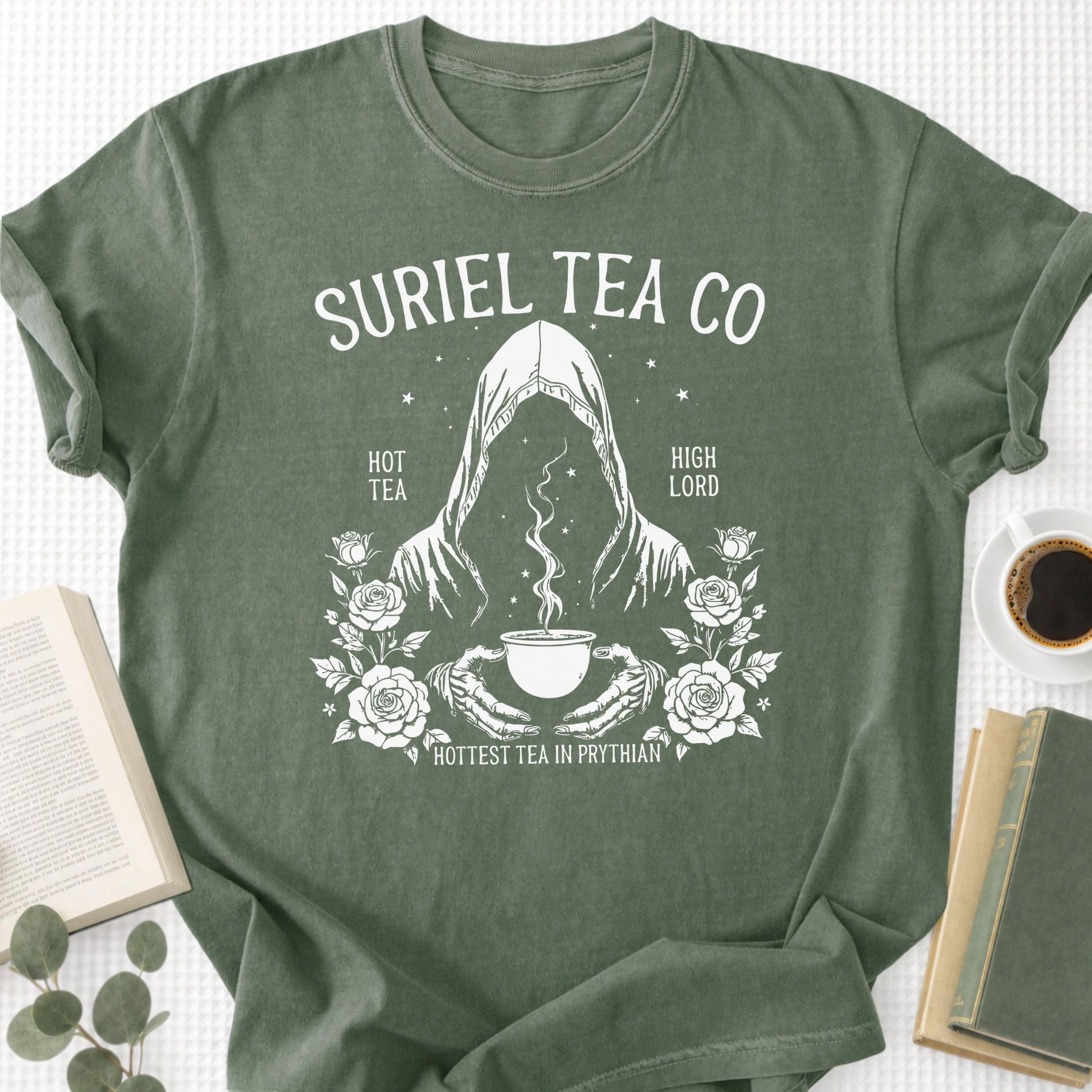 Suriel Tea Co Fantasy Reader Unisex T-Shirt