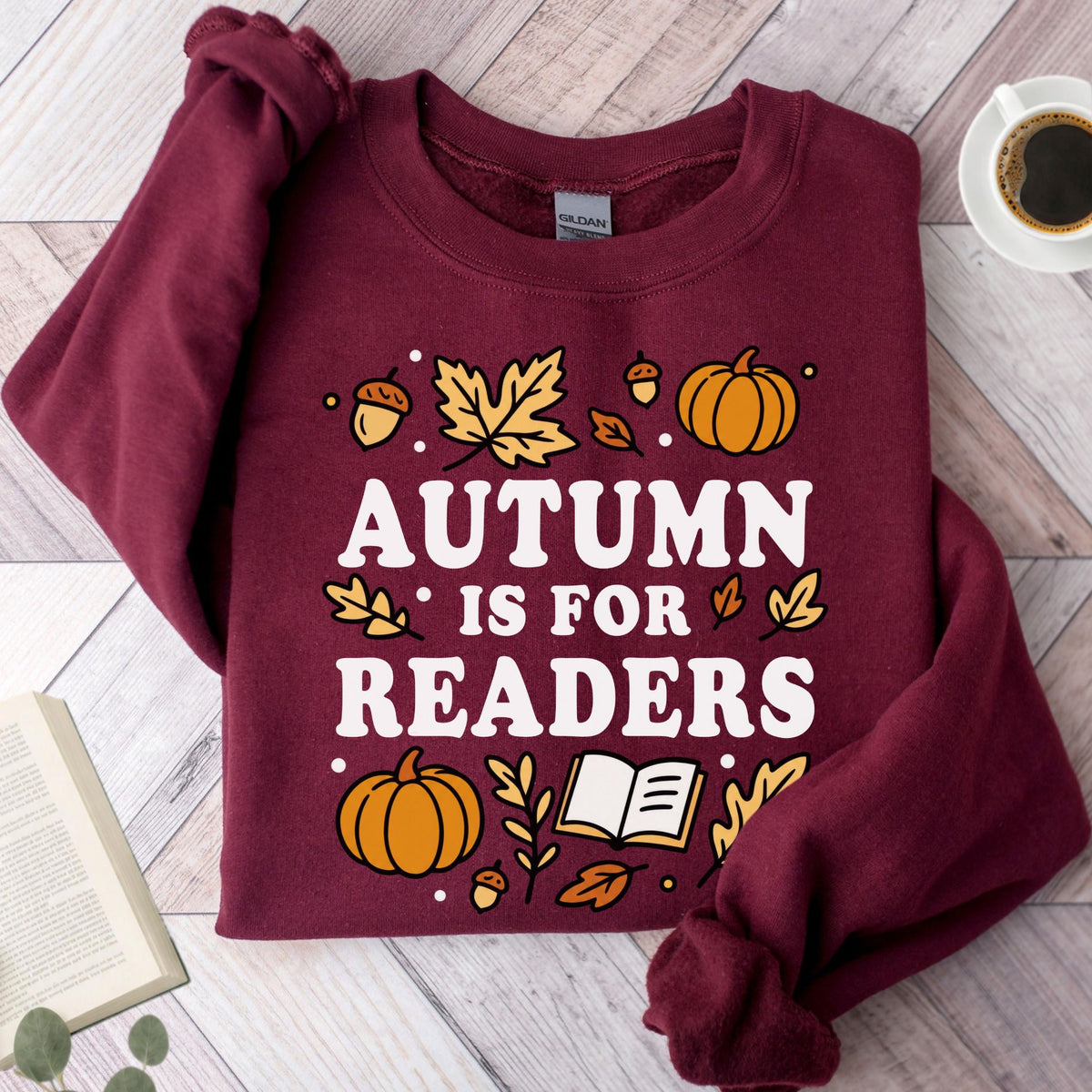 Autumn Is For Readers Unisex Sweatshirt