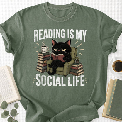 Reading Is My Social Life Unisex T-Shirt