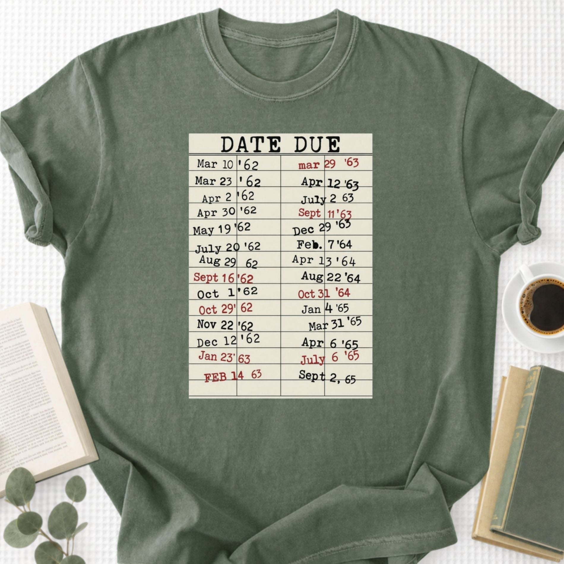 Date Due Library Card Unisex T-Shirt