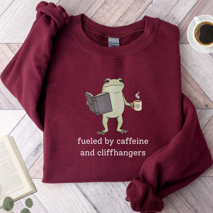 Fueled By Caffeine and Cliffhangers Unisex Sweatshirt