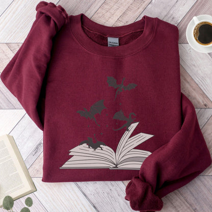 Book Dragon Unisex Sweatshirt