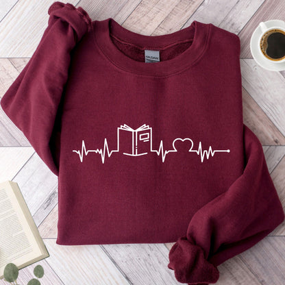 Book in a Heartbeat Unisex Sweatshirt