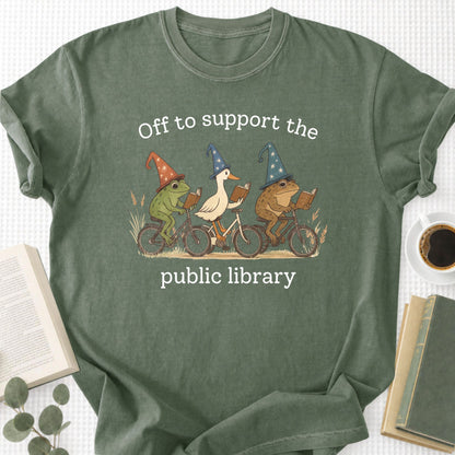 Off To Support The Public Library Unisex T-Shirt