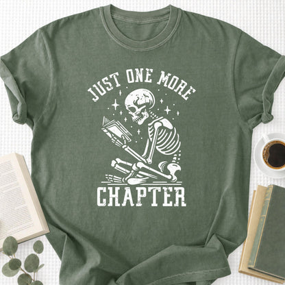 Just One More Chapter Skeleton Reading Unisex T-Shirt