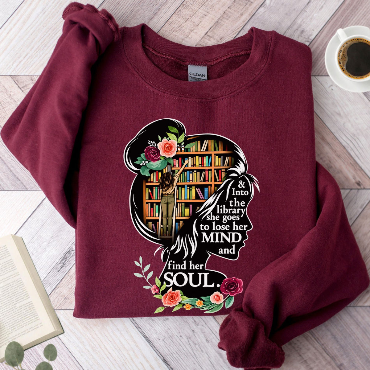The Book Lover's Library Unisex Sweatshirt