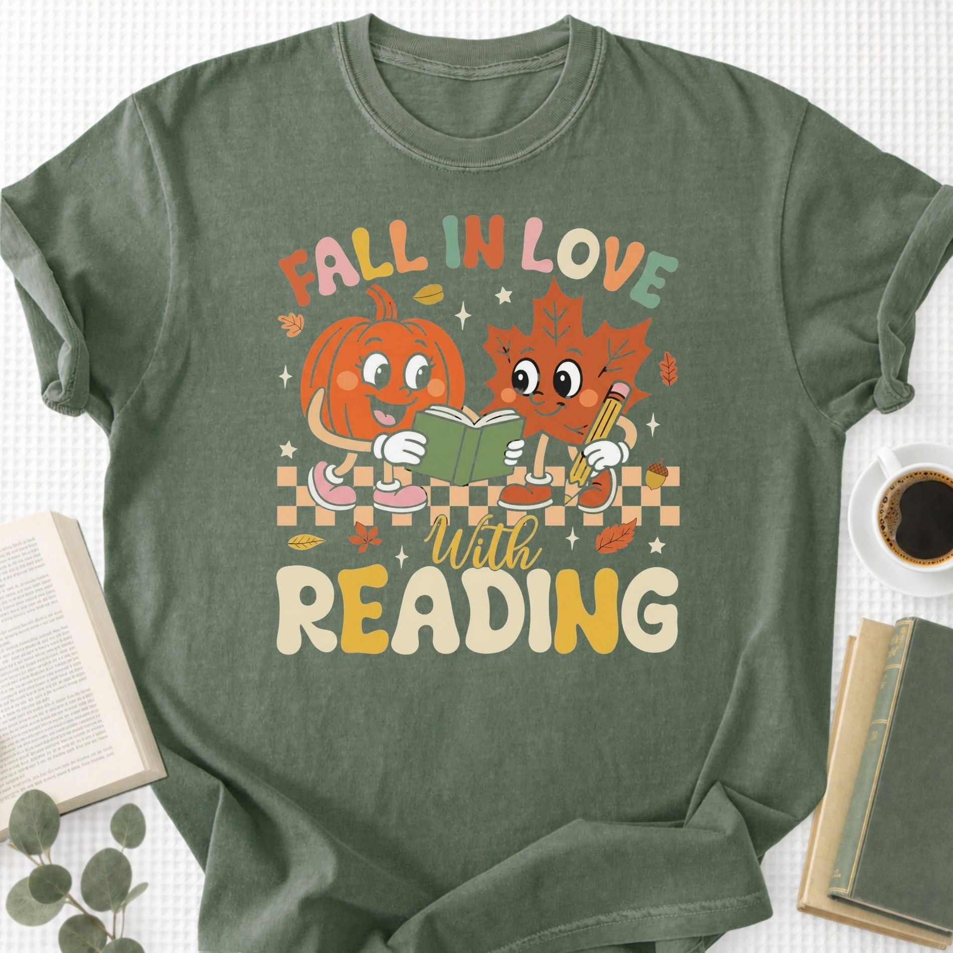 Fall in Love With Reading Unisex T-Shirt