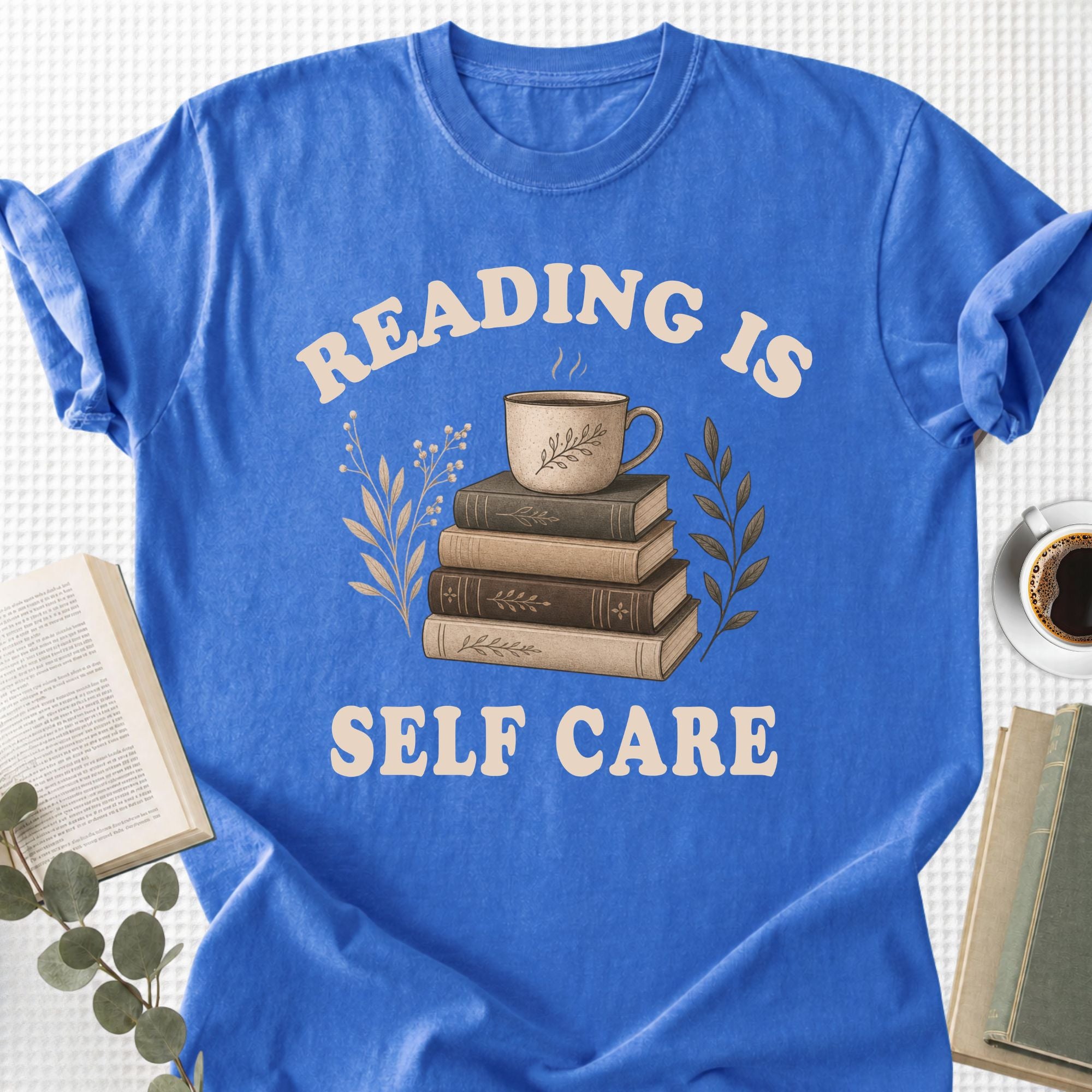 Reading Is Self Care Vintage Unisex T-Shirt
