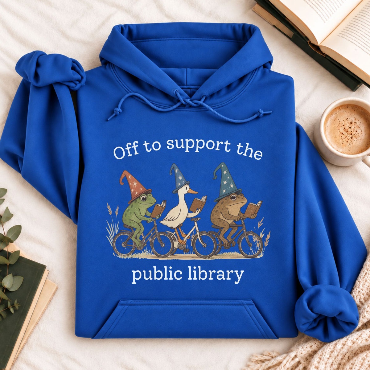 Off to Support the Public Library Hoodie