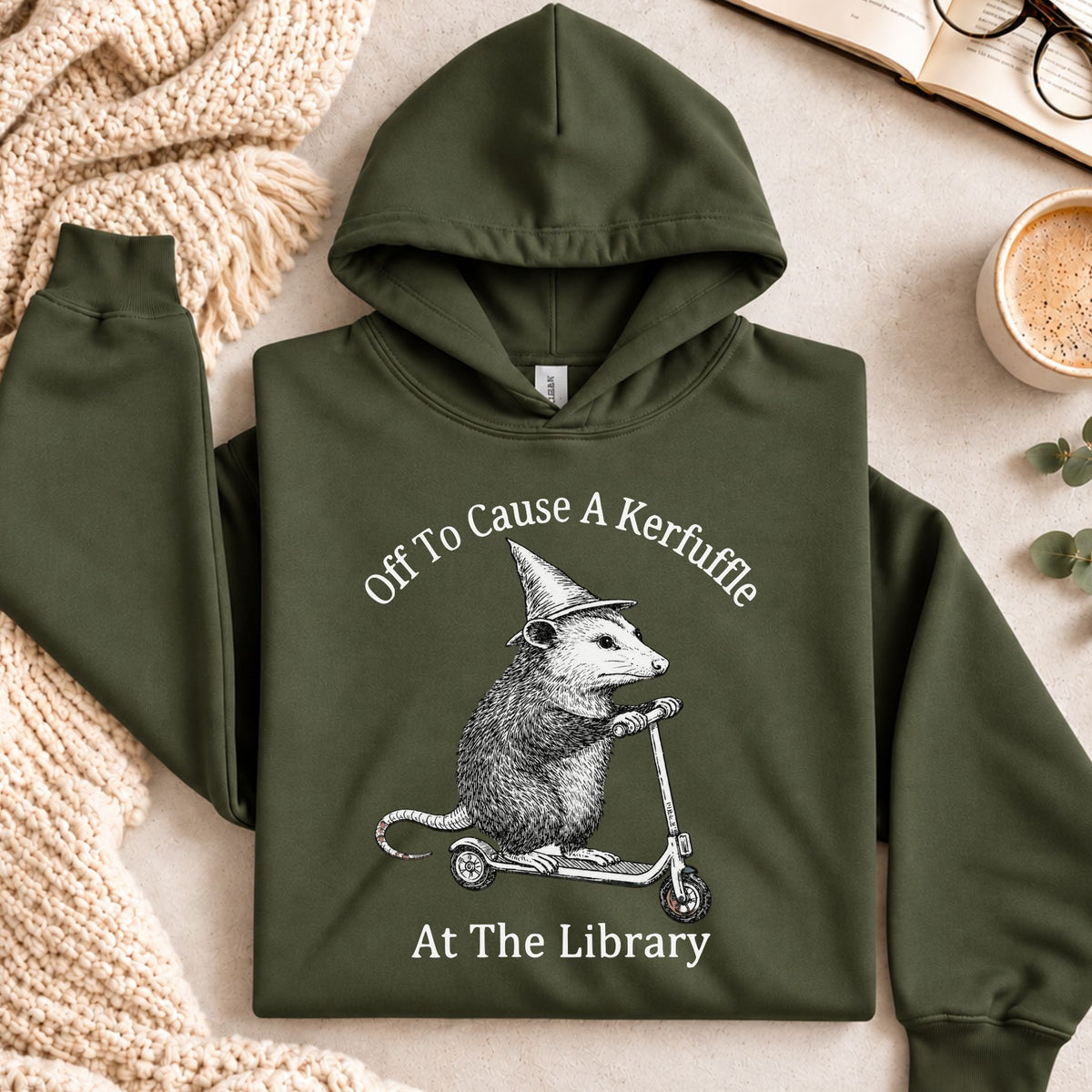 Off To Cause A Kerfuffle At The Library Hoodie