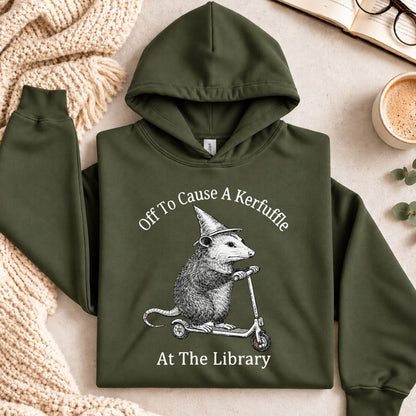 Off To Cause A Kerfuffle At The Library Hoodie