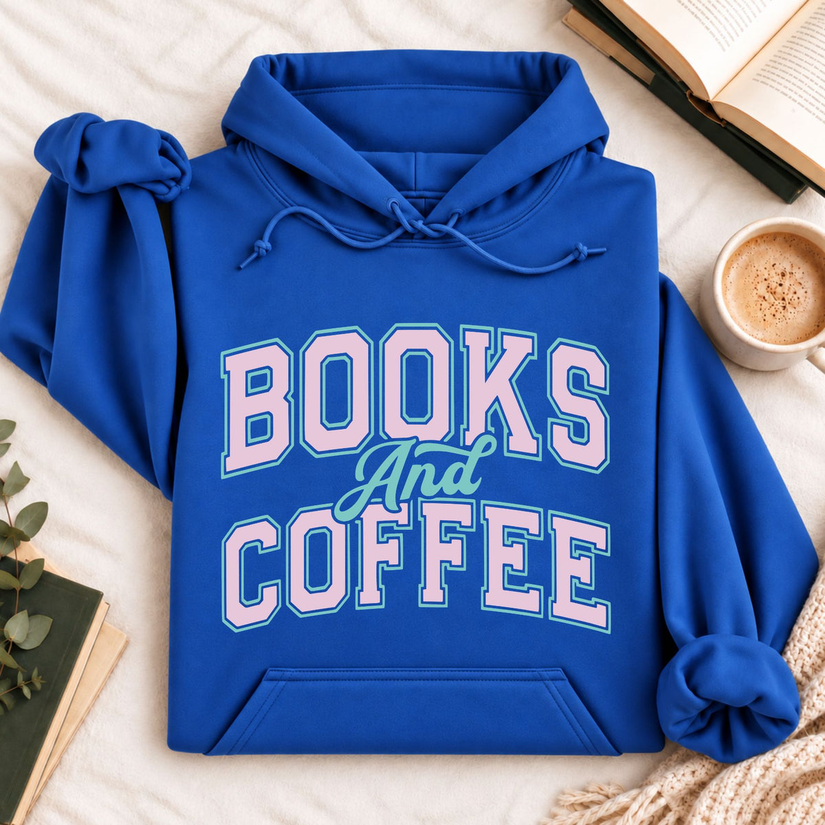Books and Coffee Hoodie