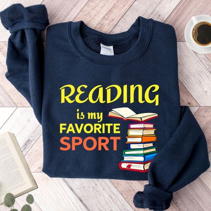 Reading Is My Favorite Sport Unisex Sweatshirt