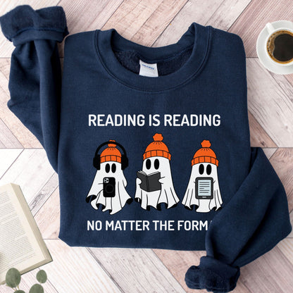 Reading is Reading No Matter The Format Unisex Sweatshirt