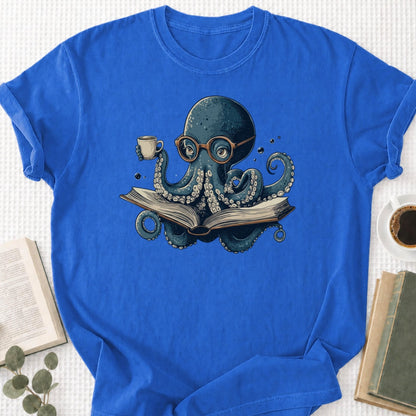 Octopus Reading Unisex T-Shirt