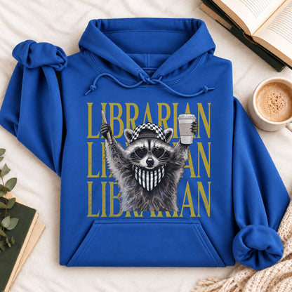 Feral Raccoon Librarian Hoodie