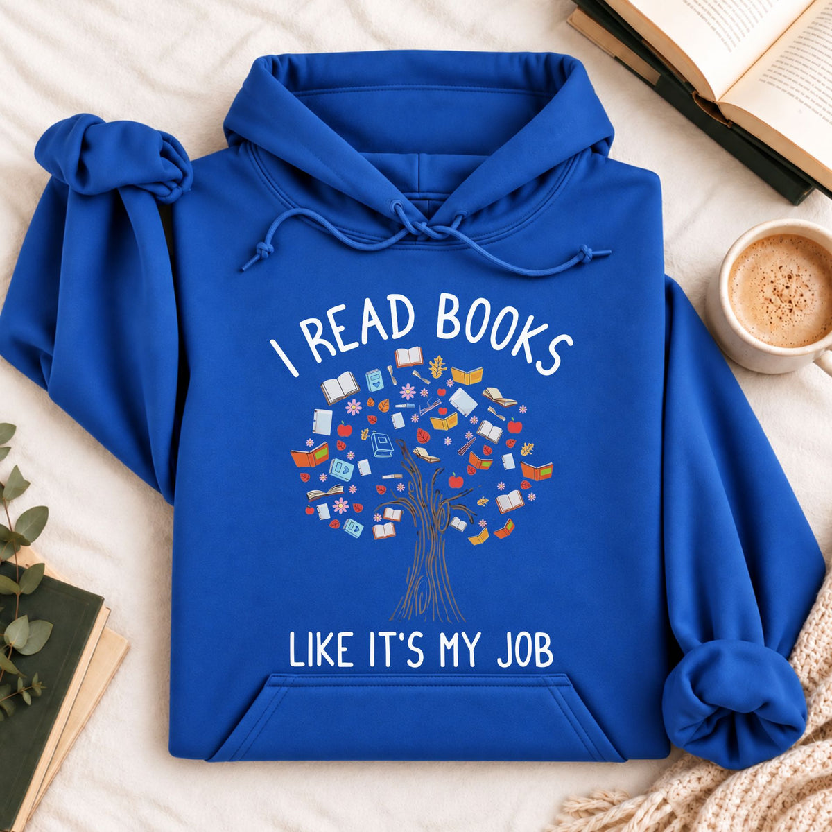 I Read Books Like It's My Job Hoodie