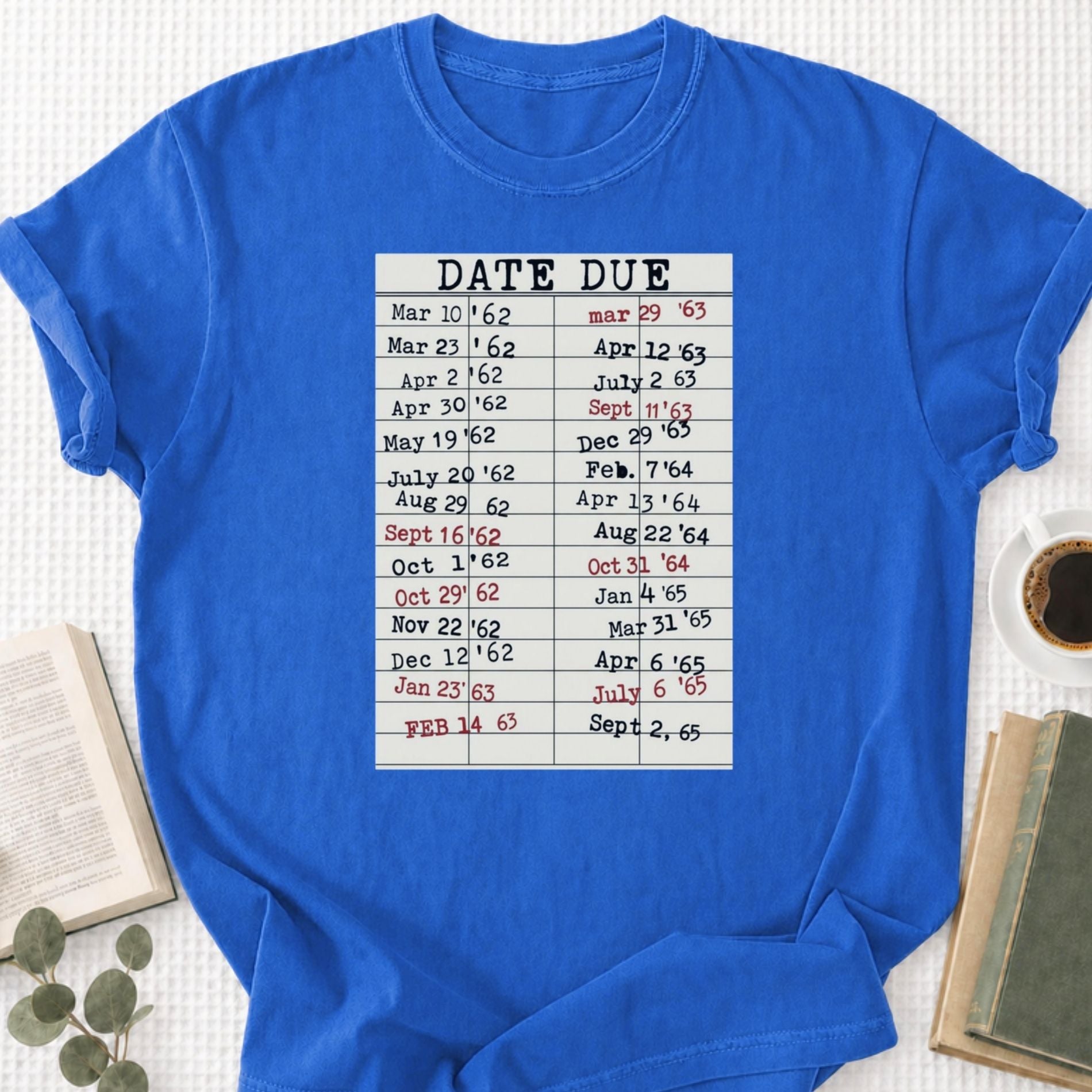 Date Due Library Card Unisex T-Shirt