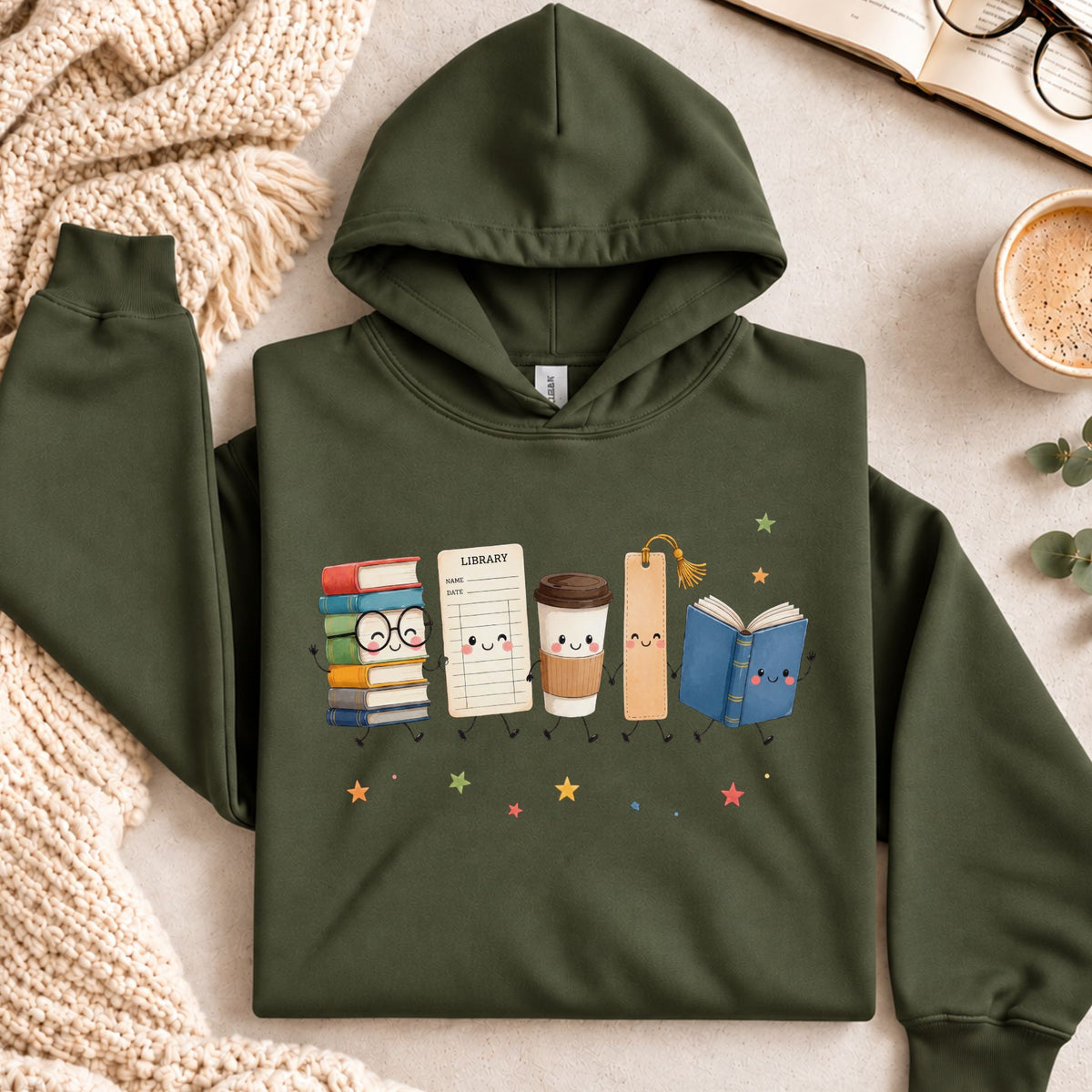 Doodle Library Hoodie