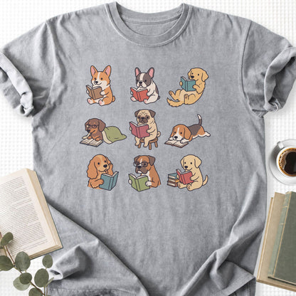 Dogs Reading Unisex T-Shirt