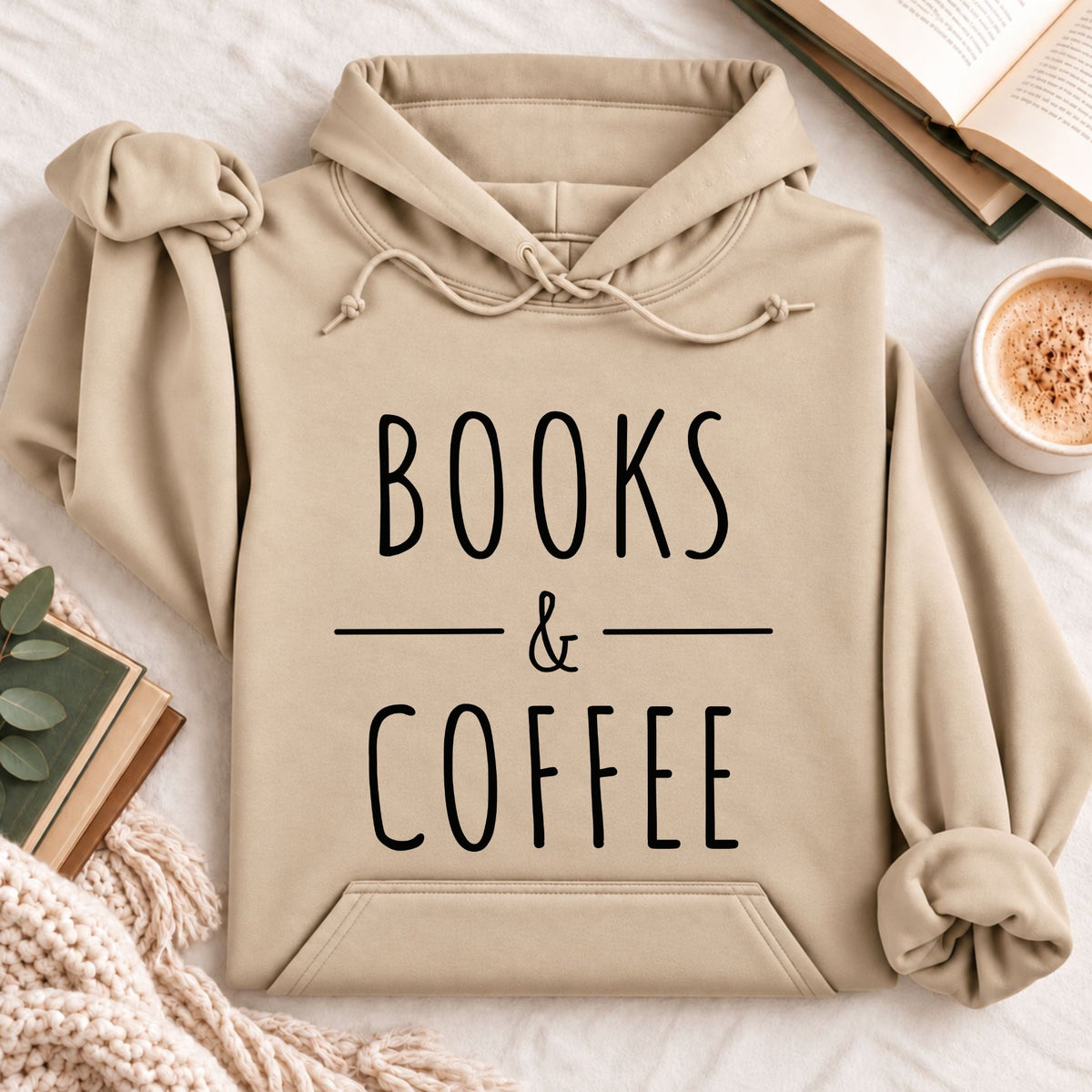 Books & Coffee Hoodie