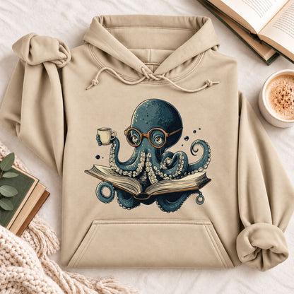 Octopus Reading Hoodie