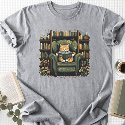Library Cat Vintage Unisex T-Shirt