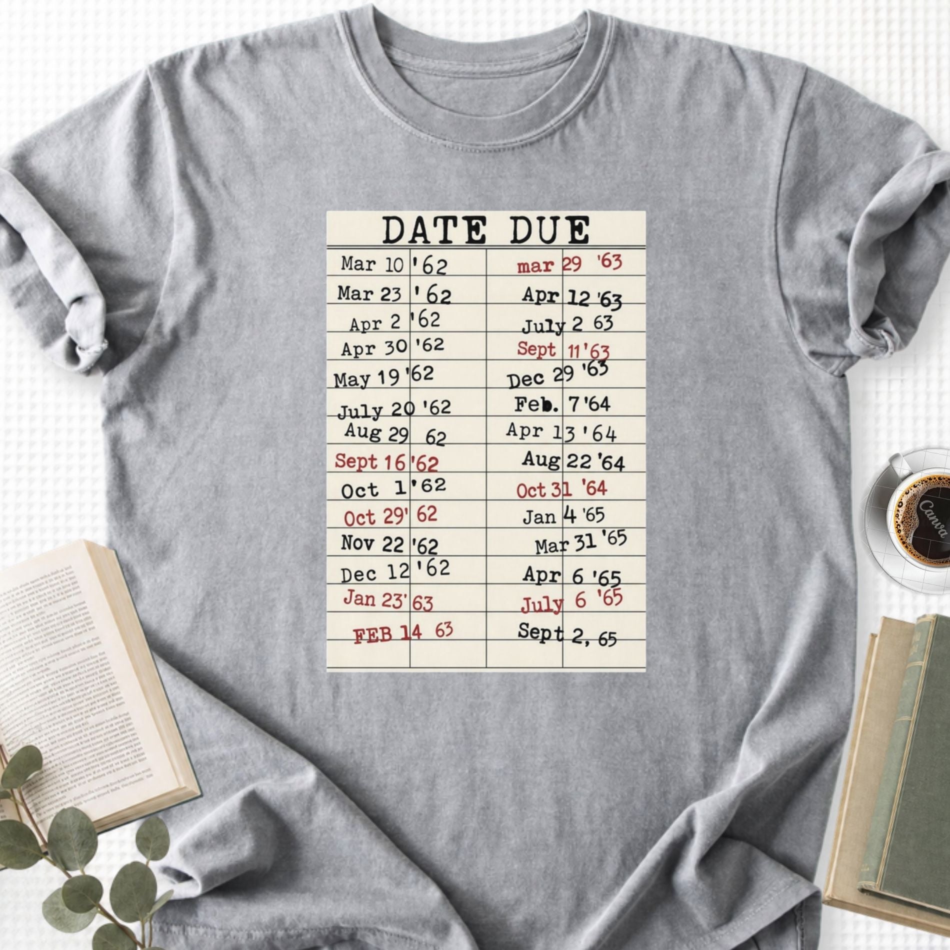 Date Due Library Card Unisex T-Shirt