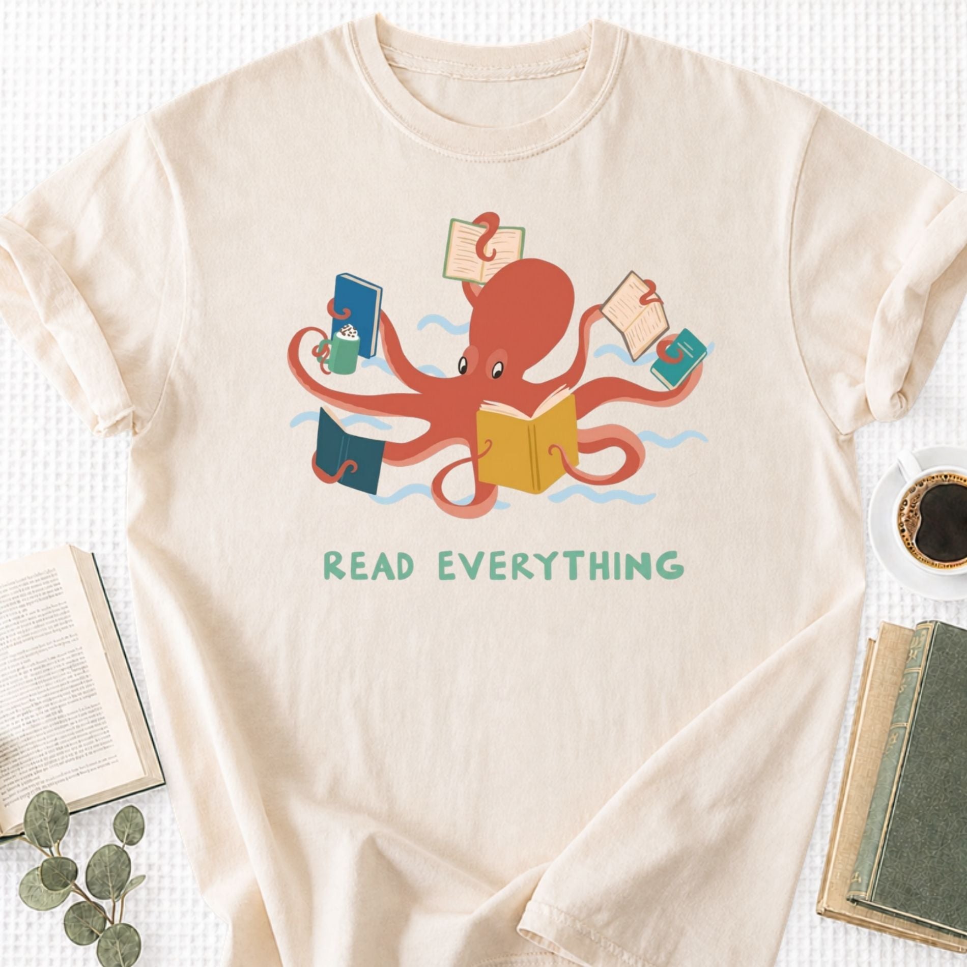 Octopus Read Everything Unisex T-Shirt