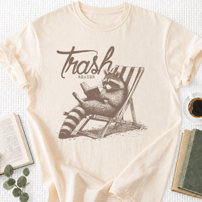 Trashy Reader Raccoon Unisex T-Shirt