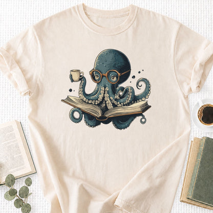 Octopus Reading Unisex T-Shirt