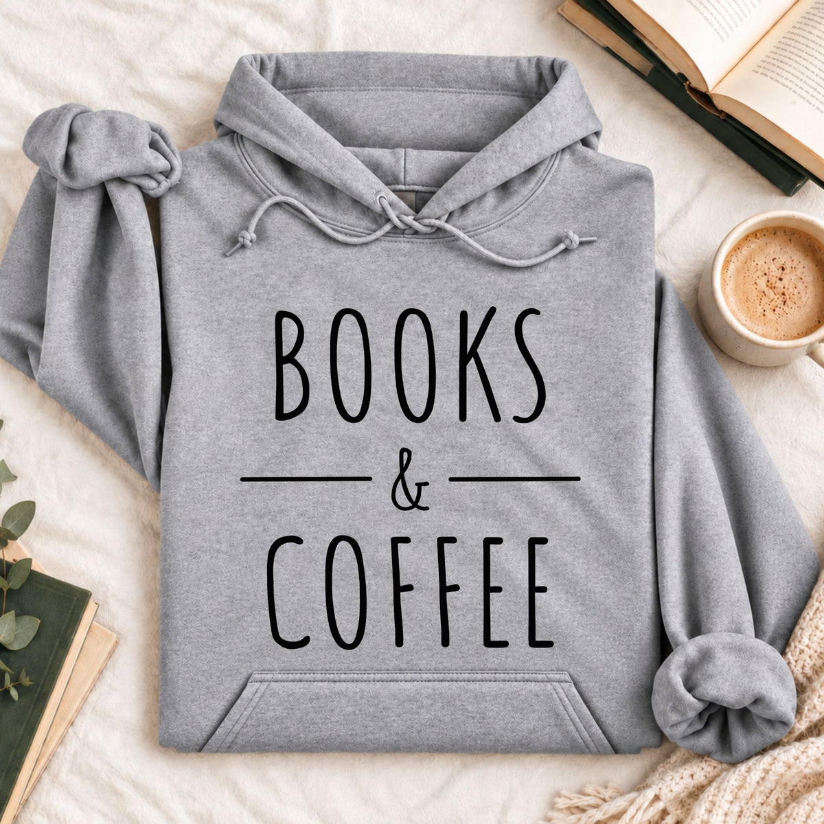 Books & Coffee Hoodie