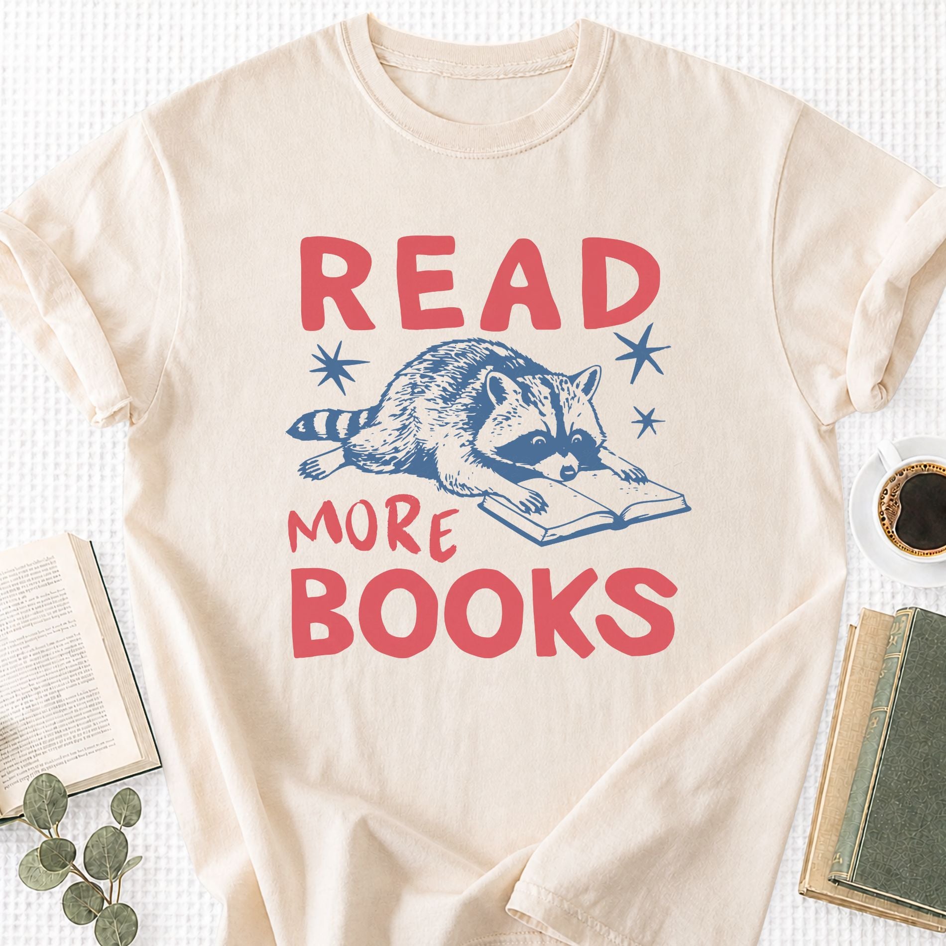 Read More Books Raccoon Unisex T-Shirt