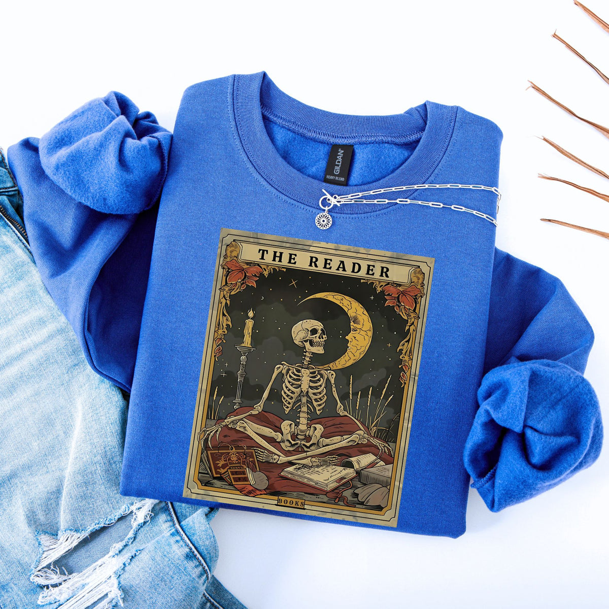 The Reader Tarot Card Unisex Sweatshirt