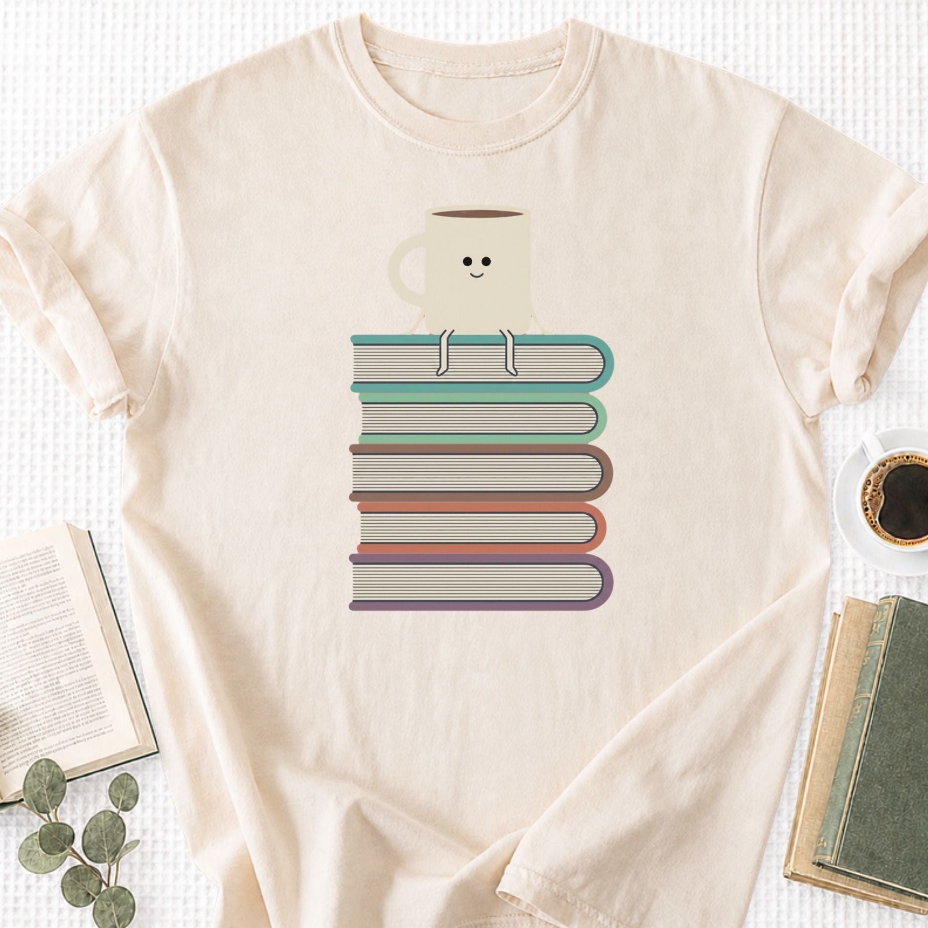 Books and Coffee Unisex T-Shirt