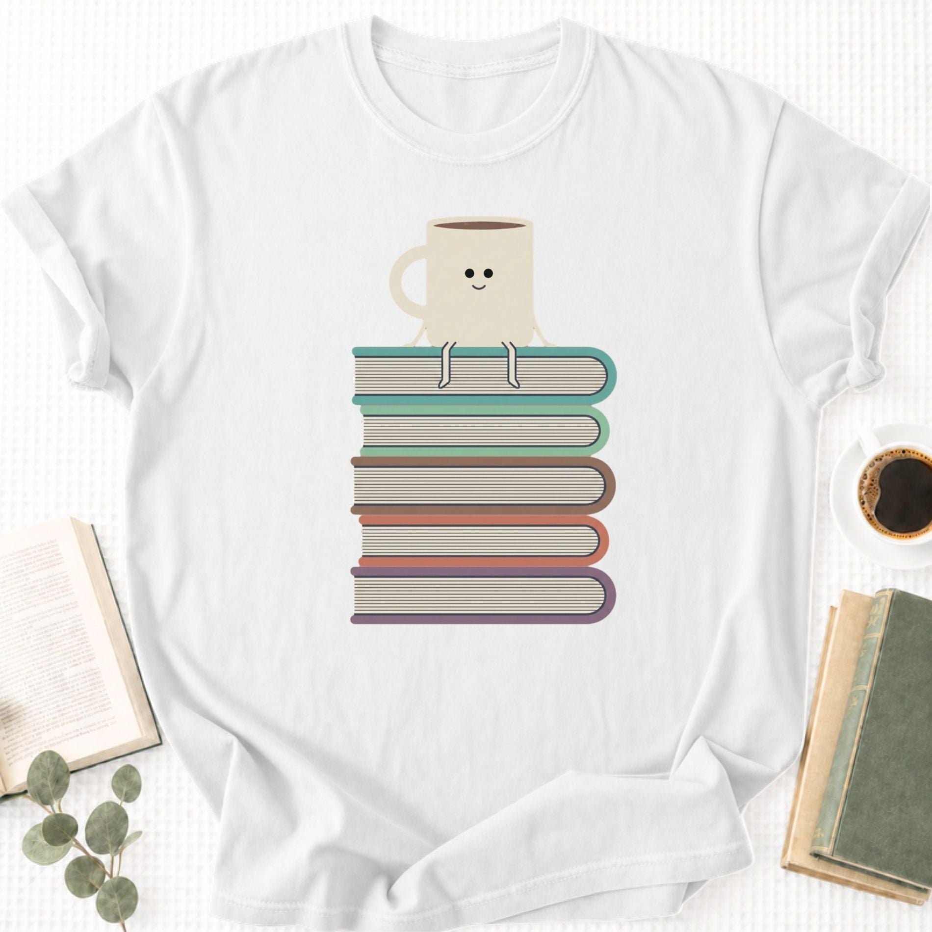 Books and Coffee Unisex T-Shirt