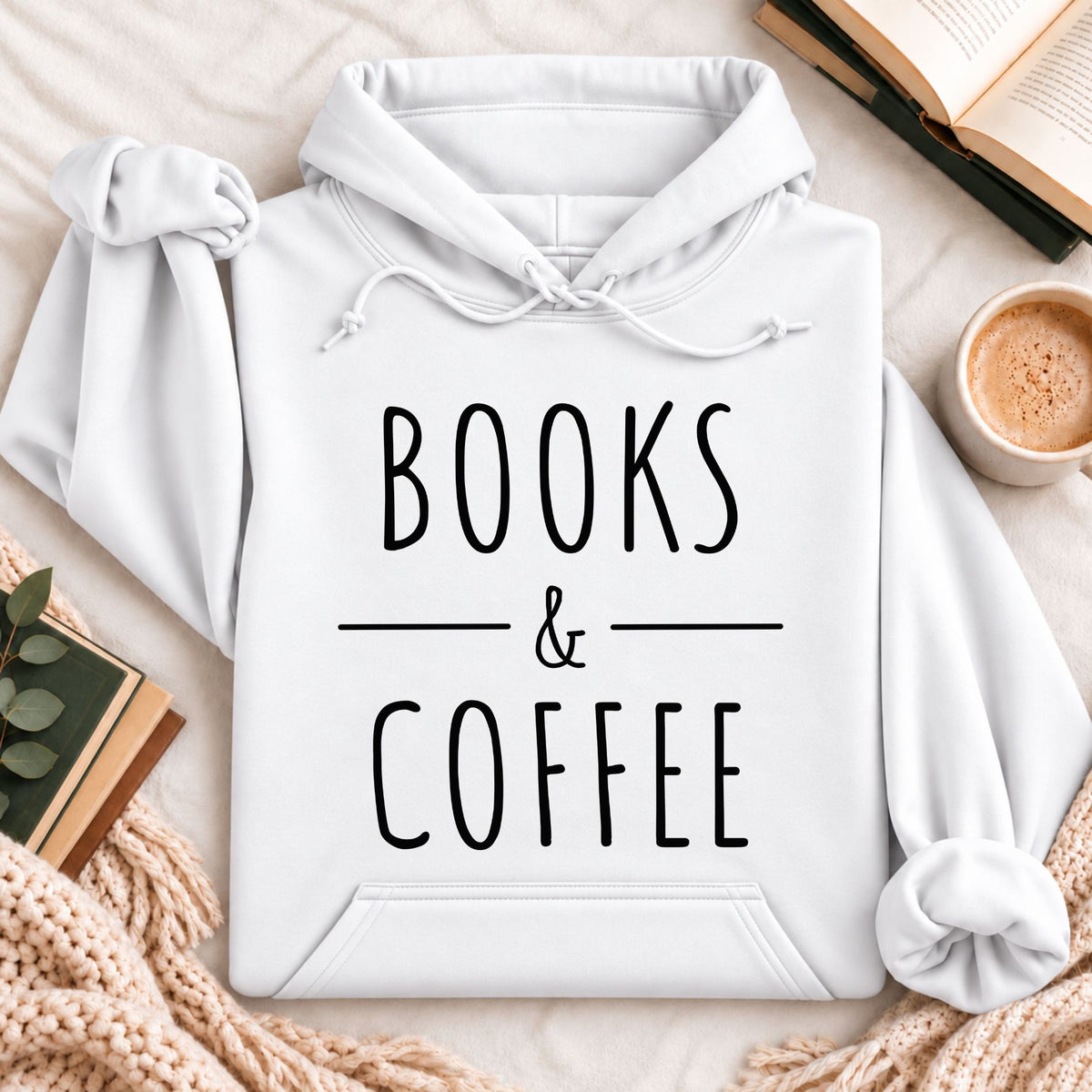 Books & Coffee Hoodie