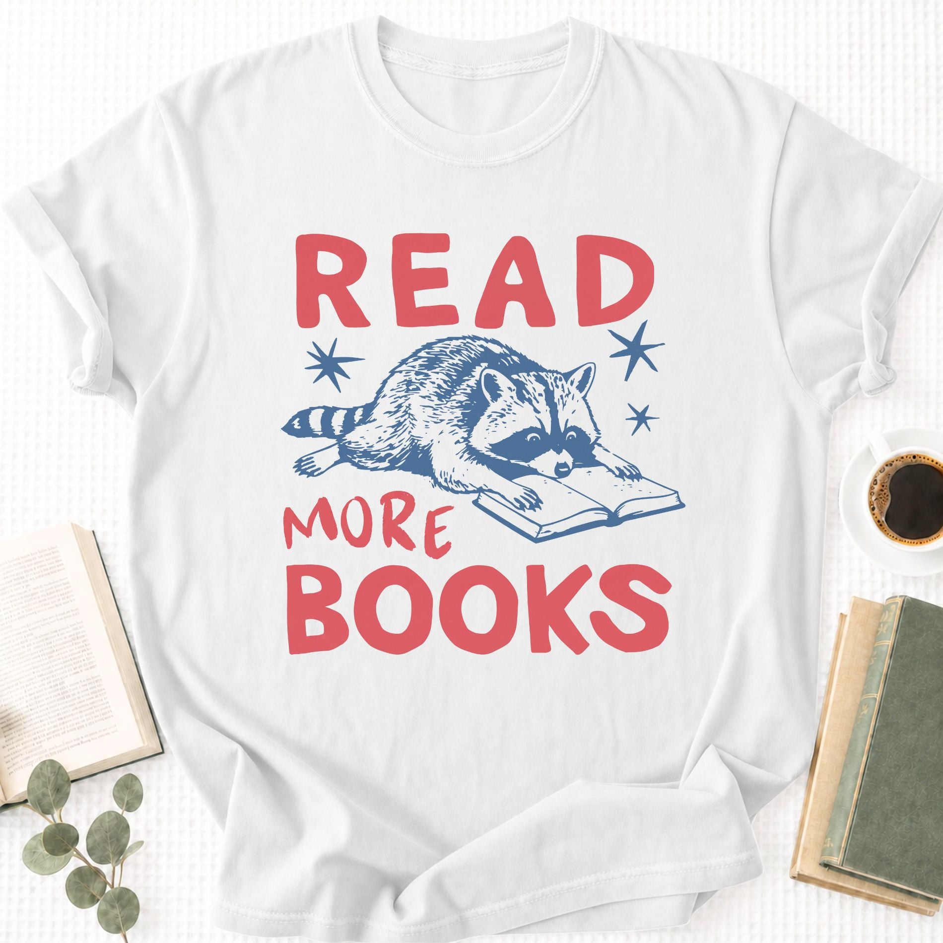 Read More Books Raccoon Unisex T-Shirt