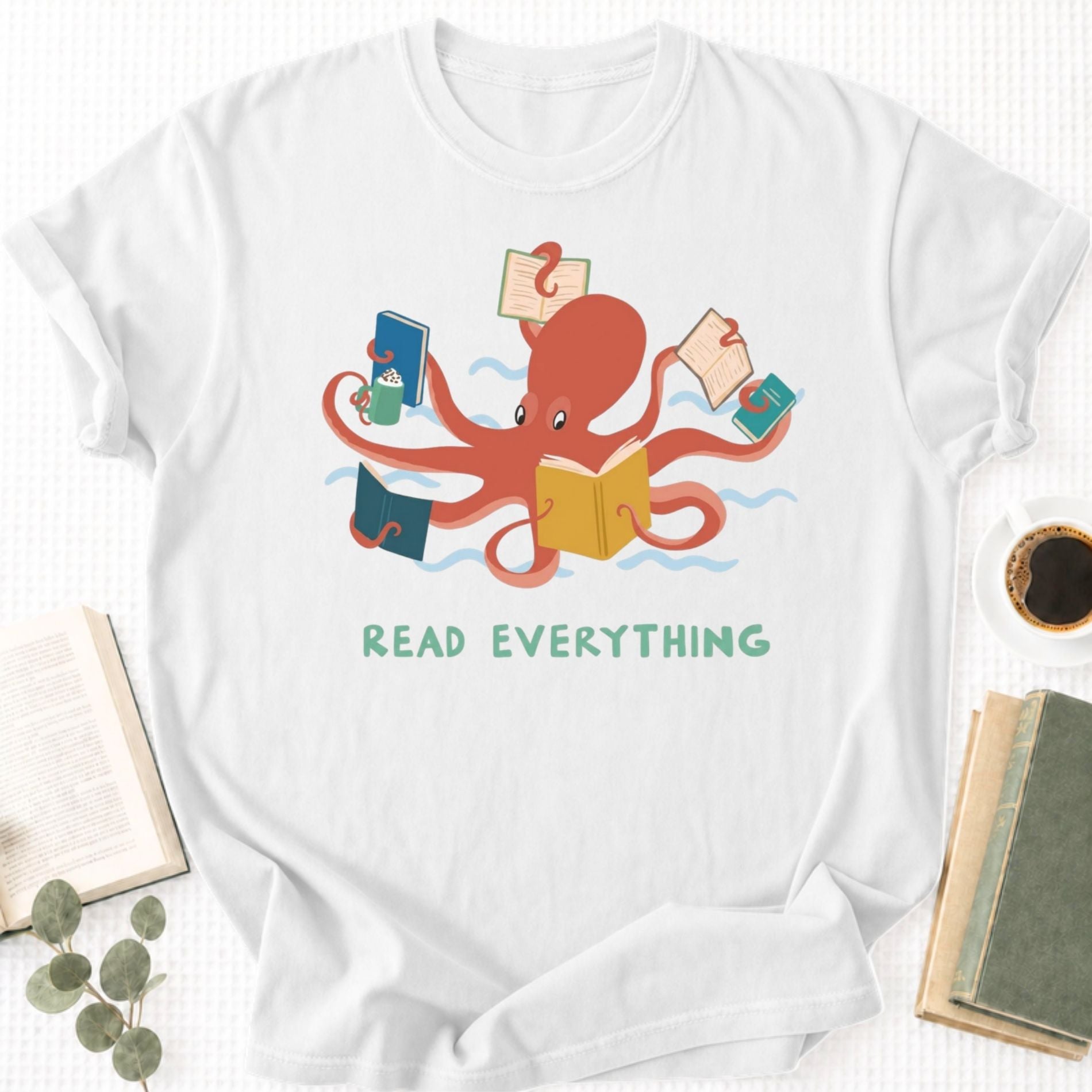 Octopus Read Everything Unisex T-Shirt