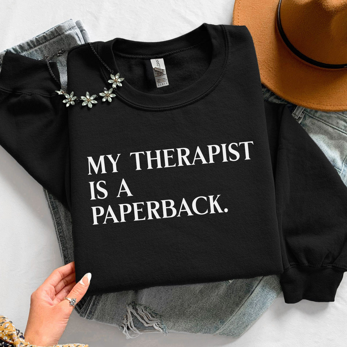 My Therapist Is A Paperback Unisex Sweatshirt