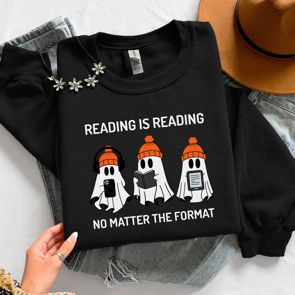 Reading is Reading No Matter The Format Unisex Sweatshirt