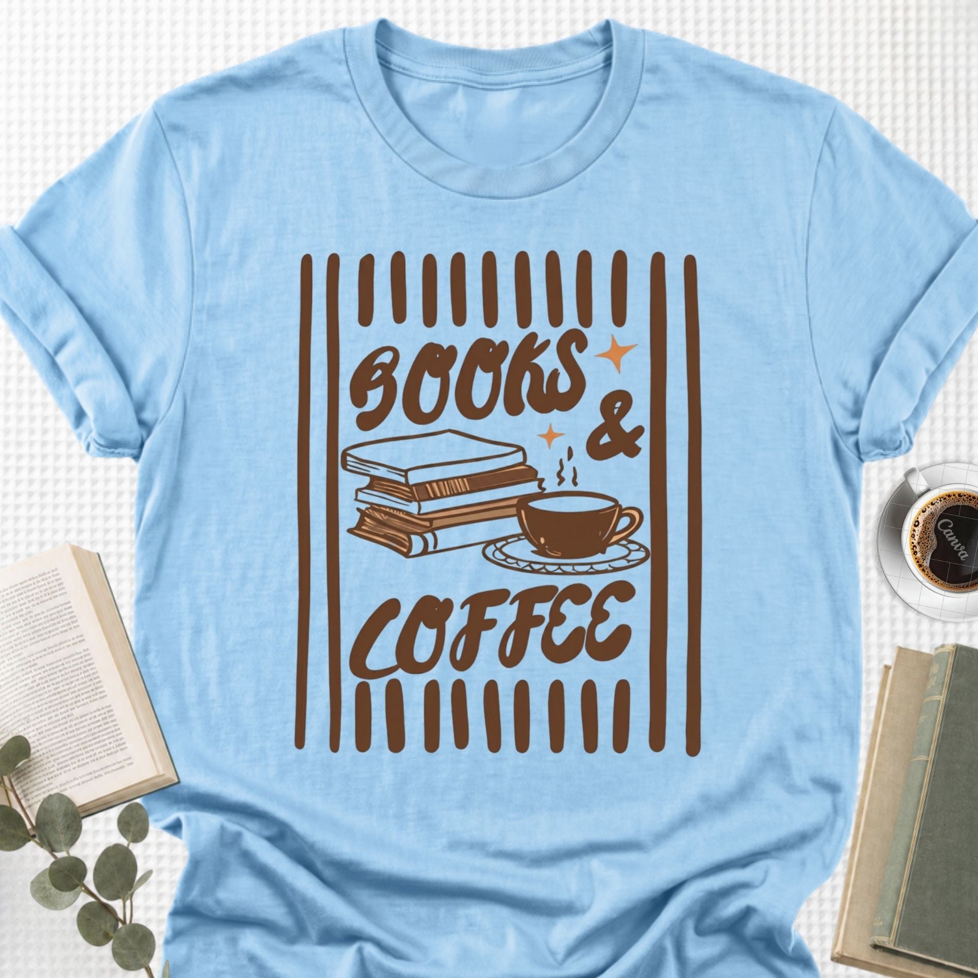 Books & Coffee Unisex T-Shirt