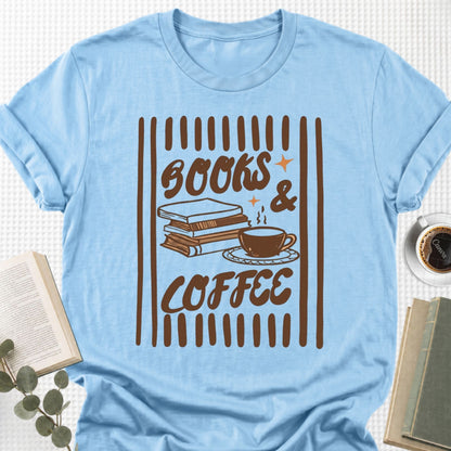 Books & Coffee Unisex T-Shirt