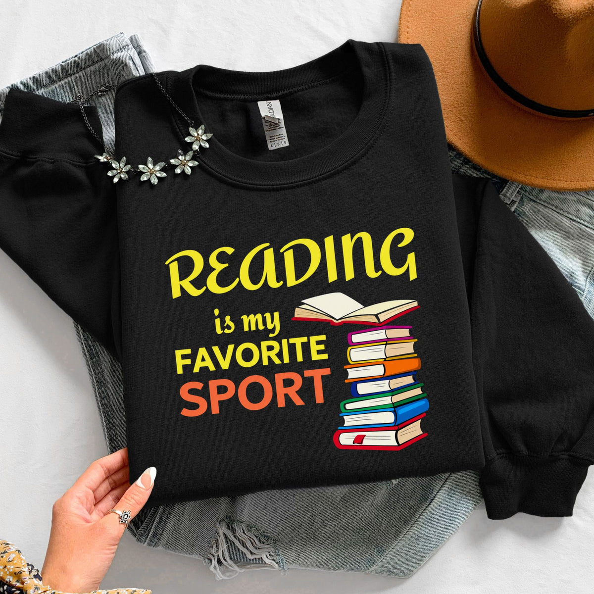 Reading Is My Favorite Sport Unisex Sweatshirt