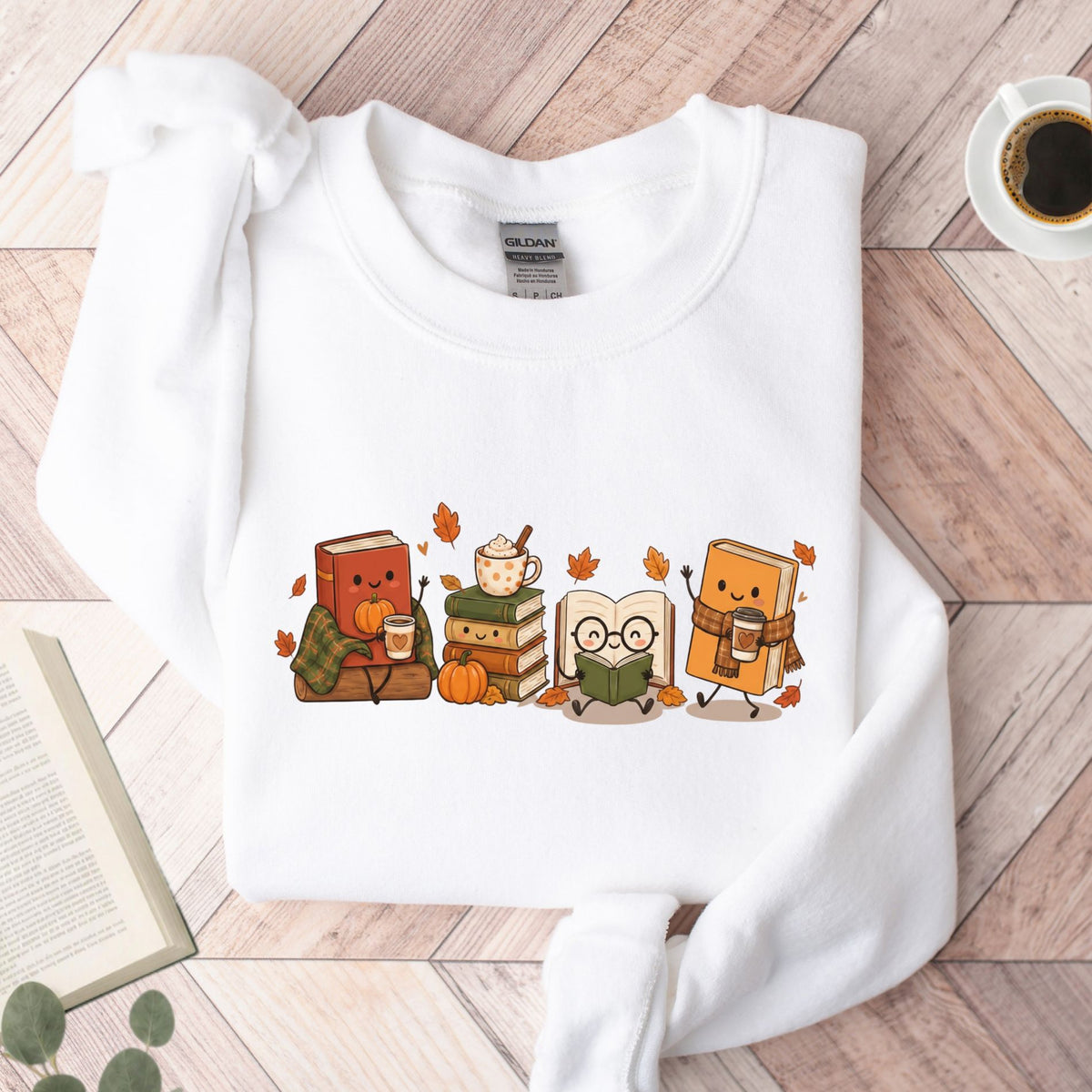 Cozy Book Lover Autumn Reading Unisex Sweatshirt