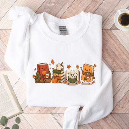 Cozy Book Lover Autumn Reading Unisex Sweatshirt