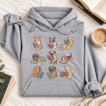 Dog Reading Hoodie