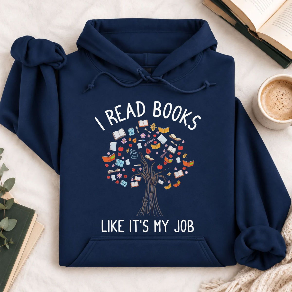 I Read Books Like It's My Job Hoodie