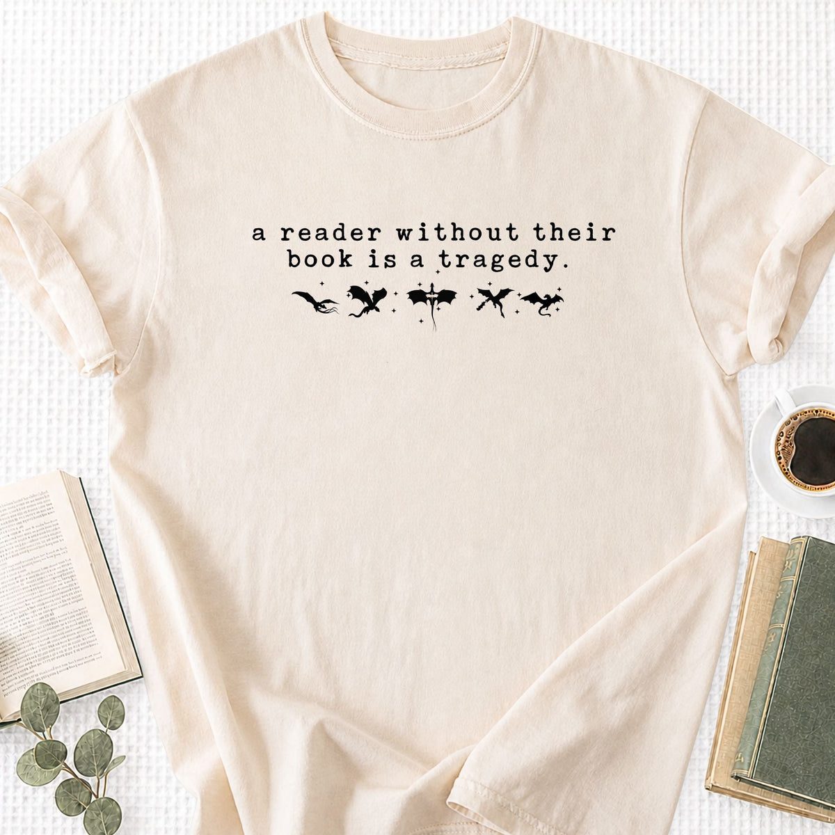 A Reader Without Their Book Is A Tragedy Unisex T-Shirt - Book Social Club